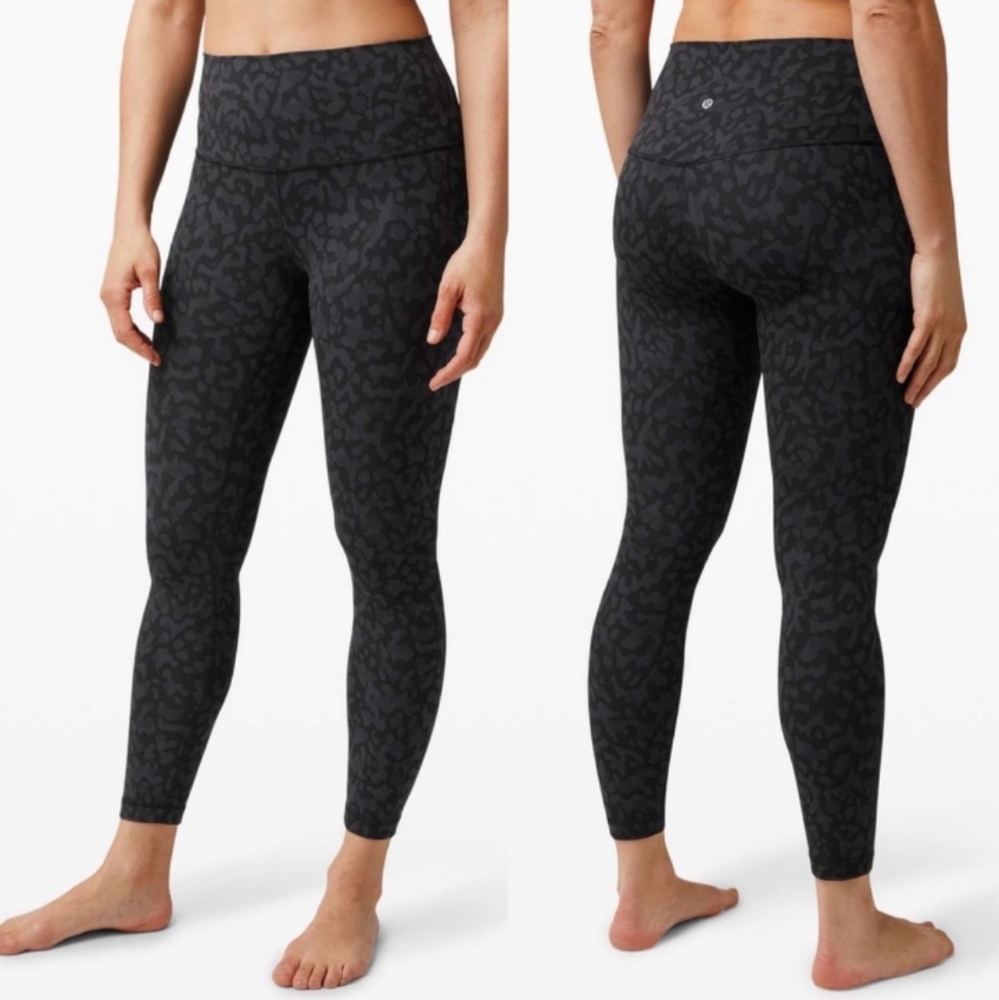 🍋 LULULEMON 🍋 Align 28" black Cheetah camo Size 8 formation camo deep - Picture 9 of 16